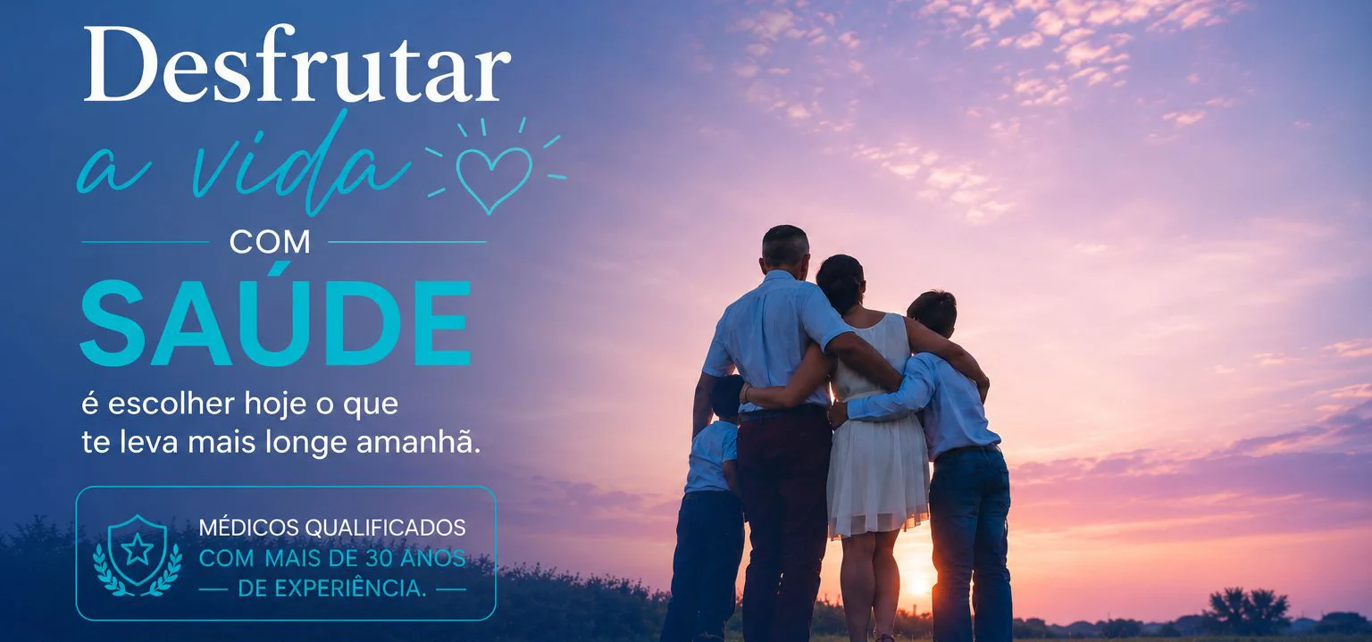 Desfrutar a vida com saúde — médicos qualificados com mais de 30 anos de experiência